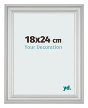 Photo Frame 18x24cm Silver Matte MDF Lazio Front Size | Yourdecoration.com