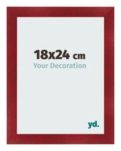 Photo Frame 18x24cm Wine Red Swept MDF Pisa Front Size | Yourdecoration.com
