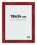 Photo Frame 18x24cm Wine Red Swept MDF Pisa Front Size | Yourdecoration.com