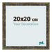Photo Frame 20x20cm Blue Gold Melange MDF Pisa Front Size | Yourdecoration.com
