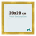 Photo Frame 20x20cm Gold Vintage MDF Pisa Front Size | Yourdecoration.com
