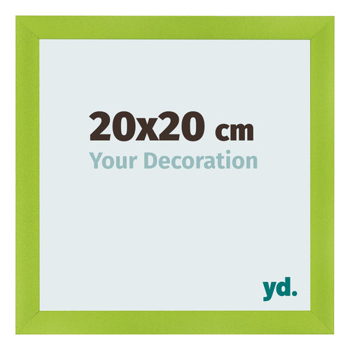 Photo Frame 20x20cm Green MDF Pisa Front Size | Yourdecoration.com