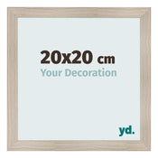 Photo Frame 20x20cm Oak Rustic MDF Pisa Front Size | Yourdecoration.com