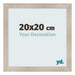 Photo Frame 20x20cm Oak Rustic MDF Pisa Front Size | Yourdecoration.com