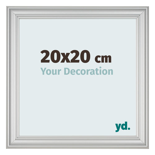 Photo Frame 20x20cm Silver Matte MDF Lazio Front Size | Yourdecoration.com