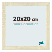 Photo Frame 20x20cm Sonoma Oak MDF Pisa Front Size | Yourdecoration.com