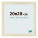 Photo Frame 20x20cm Sonoma Oak MDF Pisa Front Size | Yourdecoration.com