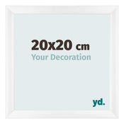 Photo Frame 20x20cm White Vintage MDF Pisa Front Size | Yourdecoration.com
