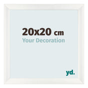 Photo Frame 20x20cm White Vintage MDF Pisa Front Size | Yourdecoration.com