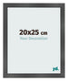Photo Frame 20x25cm Black Silver Polished MDF Pisa Front Size | Yourdecoration.com