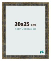 Photo Frame 20x25cm Blue Gold Melange MDF Pisa Front Size | Yourdecoration.com