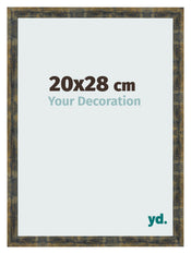 Photo Frame 20x28cm Blue Gold Melange MDF Pisa Front Size | Yourdecoration.com