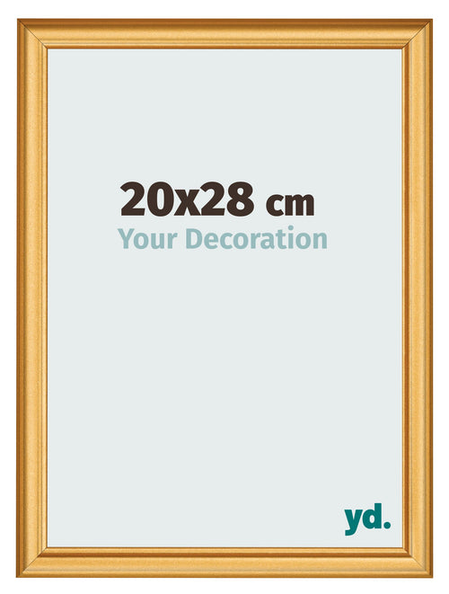 Photo Frame 20x28cm Gold Matte MDF Lazio Front Size | Yourdecoration.com