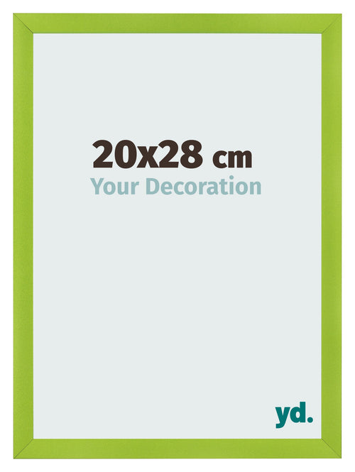 Photo Frame 20x28cm Green MDF Pisa Front Size | Yourdecoration.com