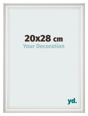 Photo Frame 20x28cm White Swept MDF Lazio Front Size | Yourdecoration.com