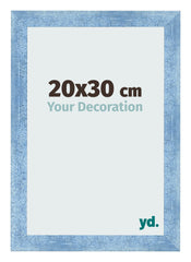 Photo Frame 20x30cm Clear Blue Swept MDF Pisa Front Size | Yourdecoration.com