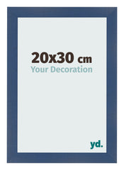 Photo Frame 20x30cm Dark Blue Swept MDF Pisa Front Size | Yourdecoration.com