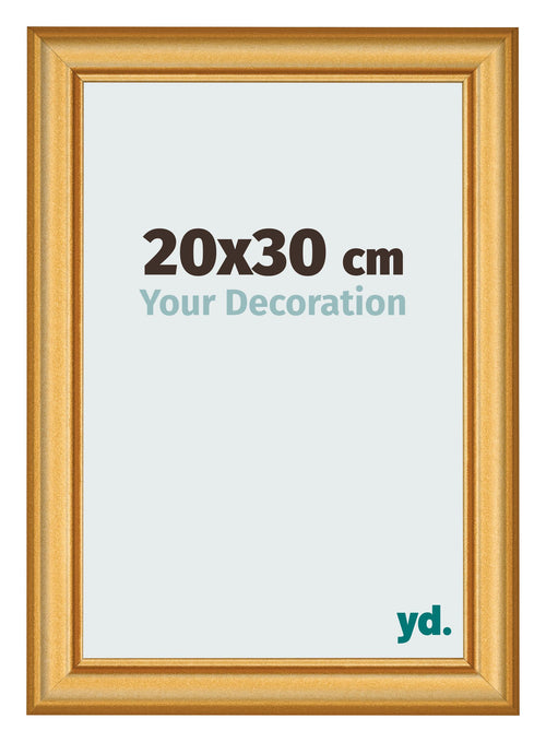 Photo Frame 20x30cm Gold Matte MDF Lazio Front Size | Yourdecoration.com