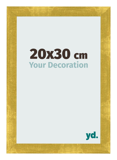 Photo Frame 20x30cm Gold Vintage MDF Pisa Front Size | Yourdecoration.com