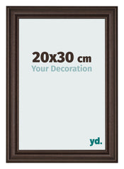 Photo Frame 20x30cm Oak Dark MDF Lazio Front Size | Yourdecoration.com