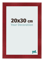Photo Frame 20x30cm Wine Red Swept MDF Pisa Front Size | Yourdecoration.com