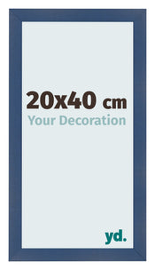 Photo Frame 20x40cm Dark Blue Swept MDF Pisa Front Size | Yourdecoration.com