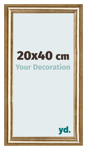 Photo Frame 20x40cm Gold Antique MDF Lazio Front Size | Yourdecoration.com