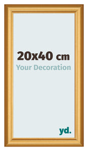 Photo Frame 20x40cm Gold Matte MDF Lazio Front Size | Yourdecoration.com