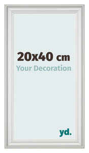 Photo Frame 20x40cm White Swept MDF Lazio Front Size | Yourdecoration.com