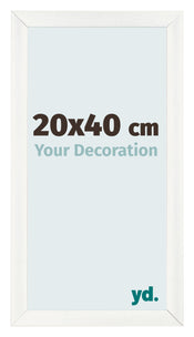 Photo Frame 20x40cm White Vintage MDF Pisa Front Size | Yourdecoration.com