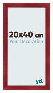 Photo Frame 20x40cm Wine Red Swept MDF Pisa Front Size | Yourdecoration.com