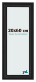 Photo Frame 20x60cm Black Woodgrain MDF Lazio Front Size | Yourdecoration.com