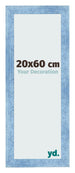 Photo Frame 20x60cm Clear Blue Swept MDF Pisa Front Size | Yourdecoration.com