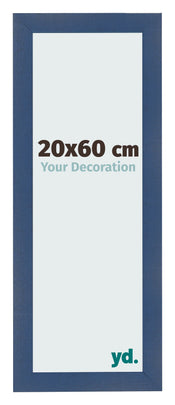 Photo Frame 20x60cm Dark Blue Swept MDF Pisa Front Size | Yourdecoration.com