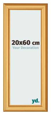 Photo Frame 20x60cm Gold Matte MDF Lazio Front Size | Yourdecoration.com