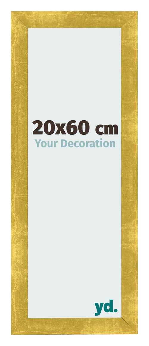 Photo Frame 20x60cm Gold Vintage MDF Pisa Front Size | Yourdecoration.com