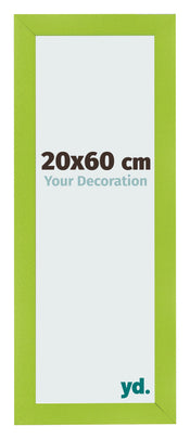 Photo Frame 20x60cm Green MDF Pisa Front Size | Yourdecoration.com