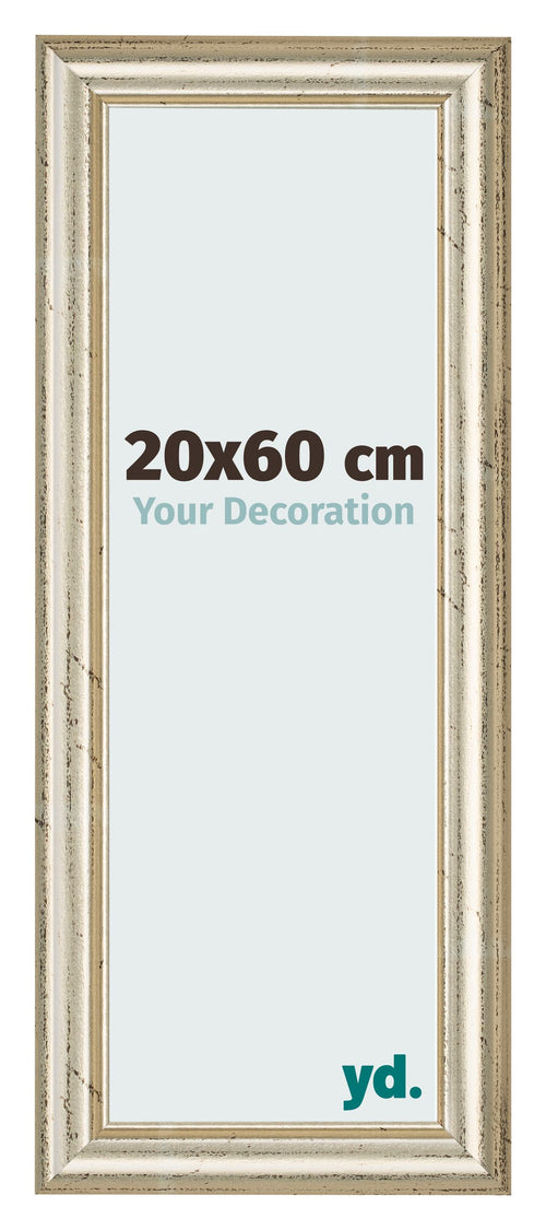 Photo Frame 20x60cm Metallic Gloss MDF Lazio Front Size | Yourdecoration.com