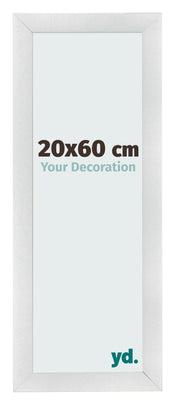 Photo Frame 20x60cm Silver Black Swept MDF Pisa Front Size | Yourdecoration.com