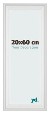 Photo Frame 20x60cm White Swept MDF Lazio Front Size | Yourdecoration.com