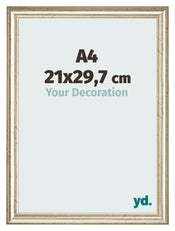Photo Frame 21x29 7cm A4 Metallic Gloss MDF Lazio Front Size | Yourdecoration.com