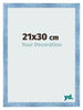 Photo Frame 21x30cm Clear Blue Swept MDF Pisa Front Size | Yourdecoration.com