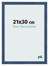 Photo Frame 21x30cm Dark Blue Swept MDF Pisa Front Size | Yourdecoration.com