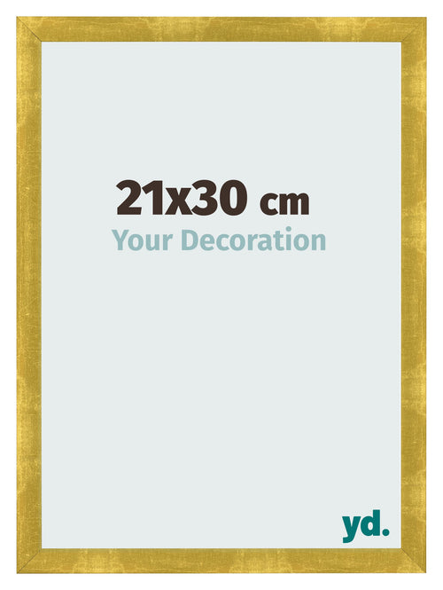 Photo Frame 21x30cm Gold Vintage MDF Pisa Front Size | Yourdecoration.com