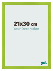Photo Frame 21x30cm Green MDF Pisa Front Size | Yourdecoration.com