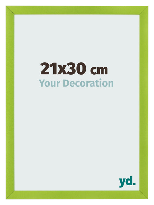 Photo Frame 21x30cm Green MDF Pisa Front Size | Yourdecoration.com
