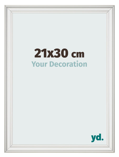 Photo Frame 21x30cm White Swept MDF Lazio Front Size | Yourdecoration.com