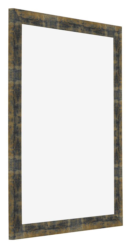 Photo Frame 24x30cm Blue Gold Melange MDF Pisa Front Oblique | Yourdecoration.com