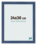Photo Frame 24x30cm Dark Blue Swept MDF Pisa Front Size | Yourdecoration.com