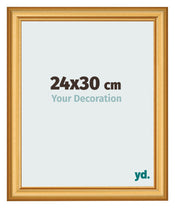 Photo Frame 24x30cm Gold Matte MDF Lazio Front Size | Yourdecoration.com